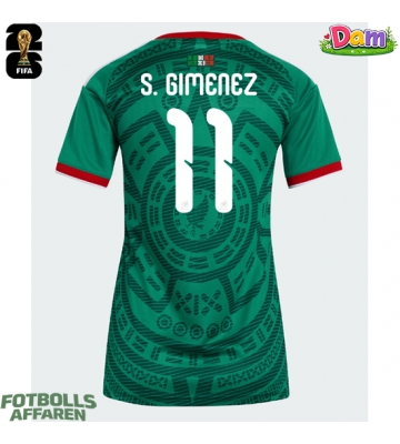 Mexiko Santiago Gimenez #11 Hemmatröja Kvinnor VM 2026 Kortärmad